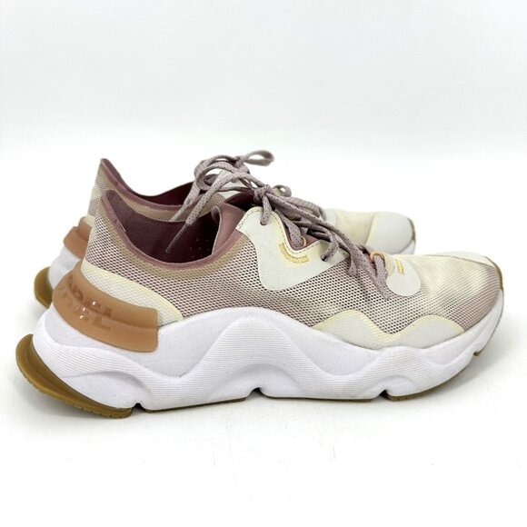 Sorel Women's Kinetic RNEGD Float Shoes Sneaker Chalk Ivory/Eraser Pink Size 8 - Picture 5 of 11